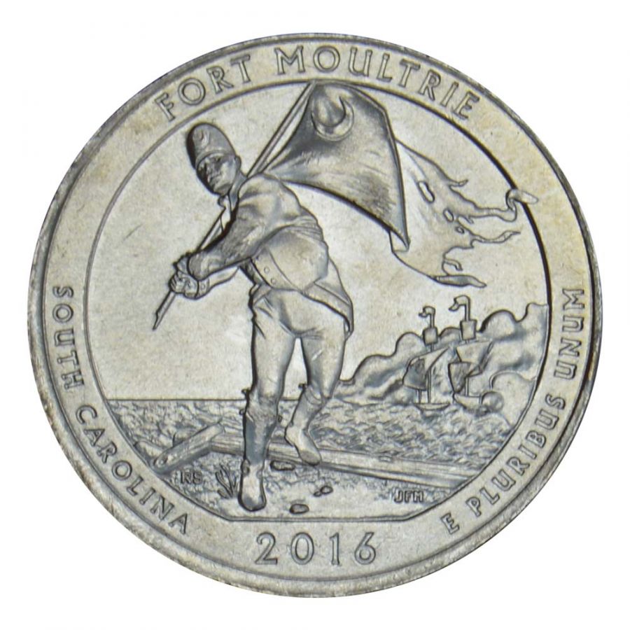 25 центов 2016 США Форт Молтри P