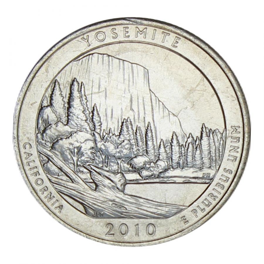 25 центов 2010 США Национальный парк Йосемити P