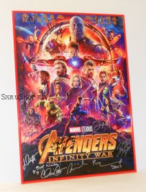 Автографы: Мстители: Война бесконечности. (Avengers: Infinity War). 26 подписей. Редкость!