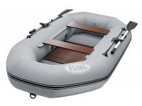 Надувная лодка пвх FLINC F260L, жесткое вставное дно, под мотор до 5 л.с, двухместная