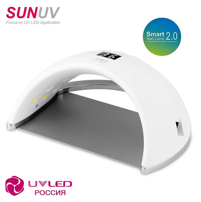UV/LED лампа SUN 6, 24/48 Вт. Smart 2.0. (White)