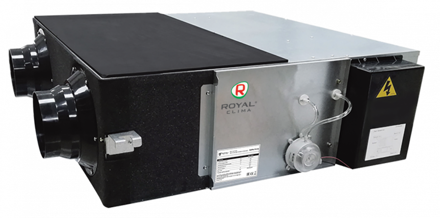 Приточно-вытяжная установка Royal Clima SOFFIO PRIMO RCS-1600-P, 1659 м3/ч, датчик температуры, низкий уровень шума