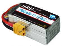 Аккумулятор Li-Po HRB 1500мач 45с