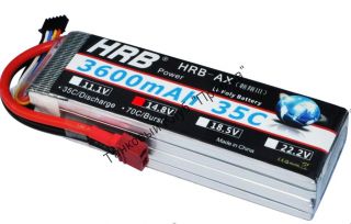 Аккумулятор Li-Po HRB 3600мач 35с