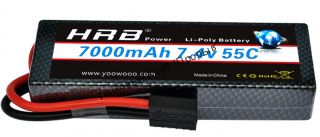 Аккумулятор Li-Po HRB 7000мач 55с БОКС