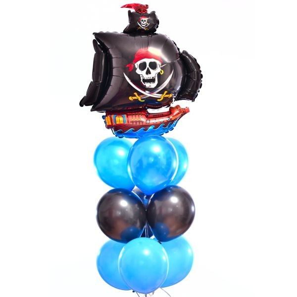 Воздушные шары в пиратском стиле
