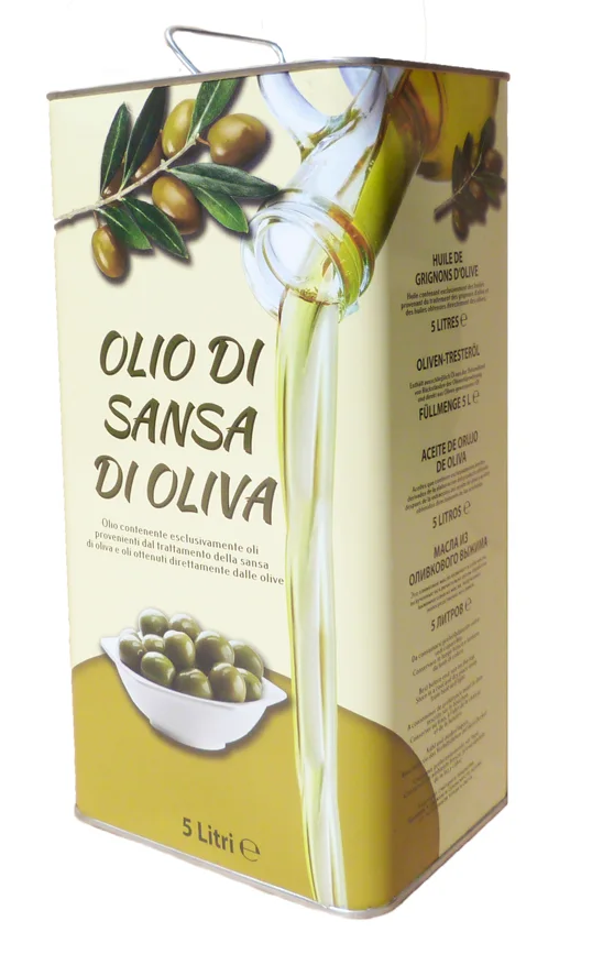 Оливковое масло для жарки Olio di sansa di oliva 5л