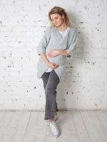 Кардиган для беременных " Одри мини " светло серый
