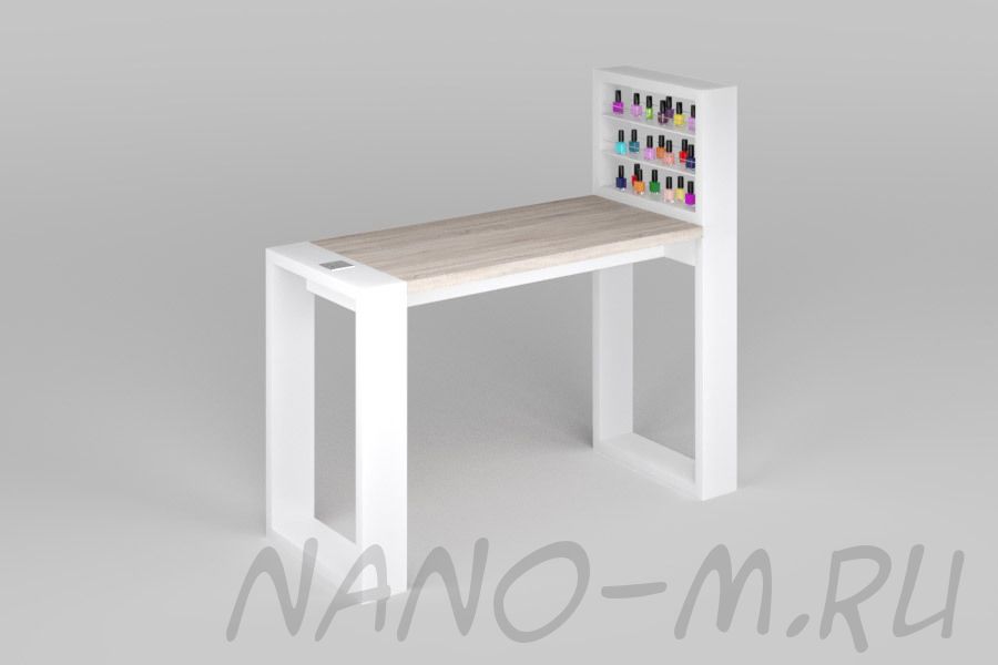 Маникюрный стол Matrix с подставкой для лаков