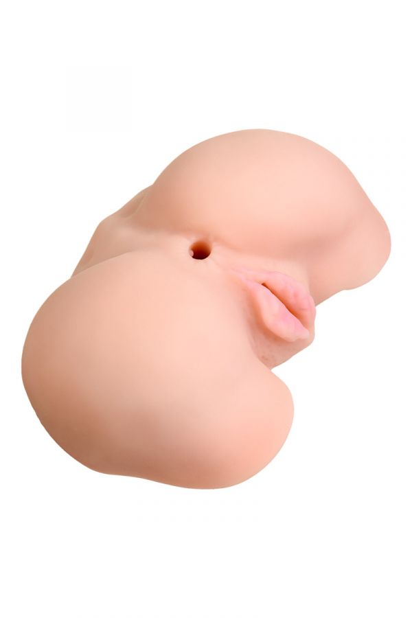 Мастурбатор реалистичный JUICY PUSSY SCARLETT с вибрацией, вагина и анус, TPR, телесный, 17 см