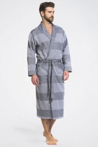 Легкий мужской халат Pur Organique серый