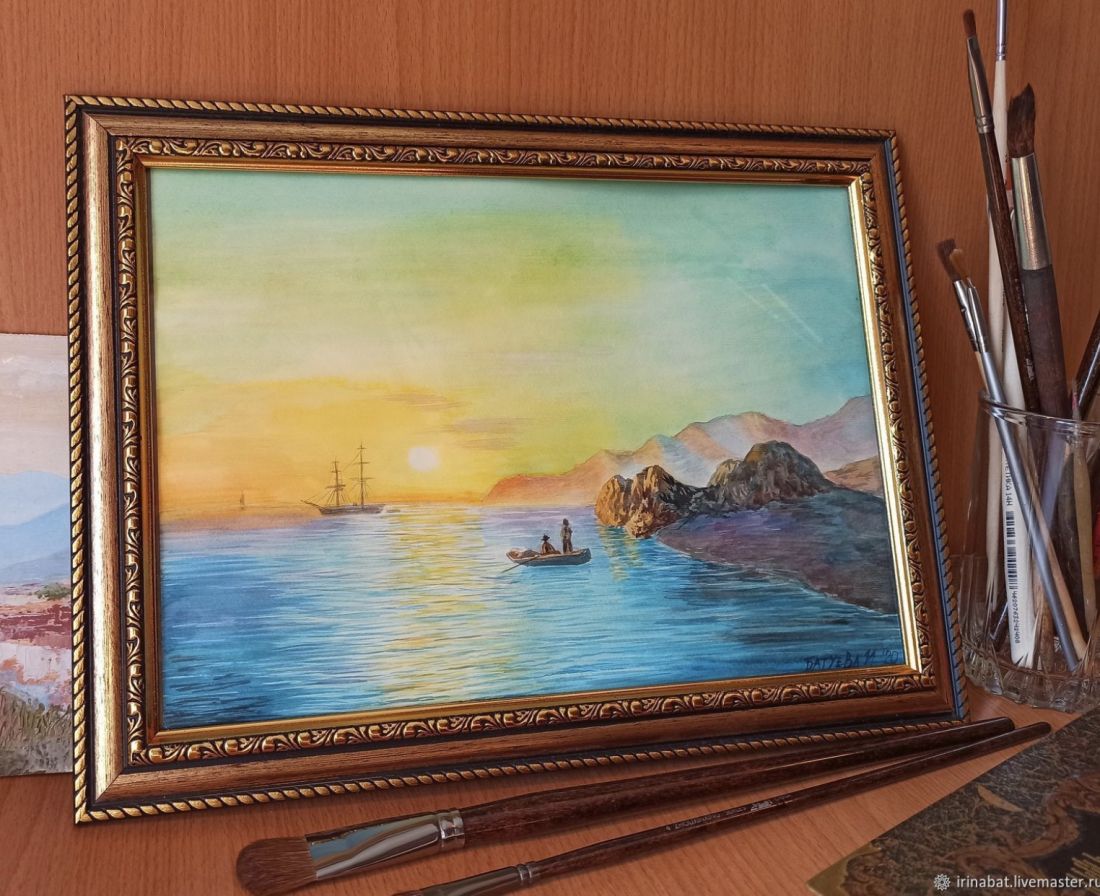 Морской пейзаж На рассвете