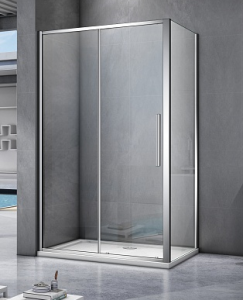 Душевое ограждение Good Door BAS IDEA WTW-140-C-CH+SP-90-C-CH 140x90