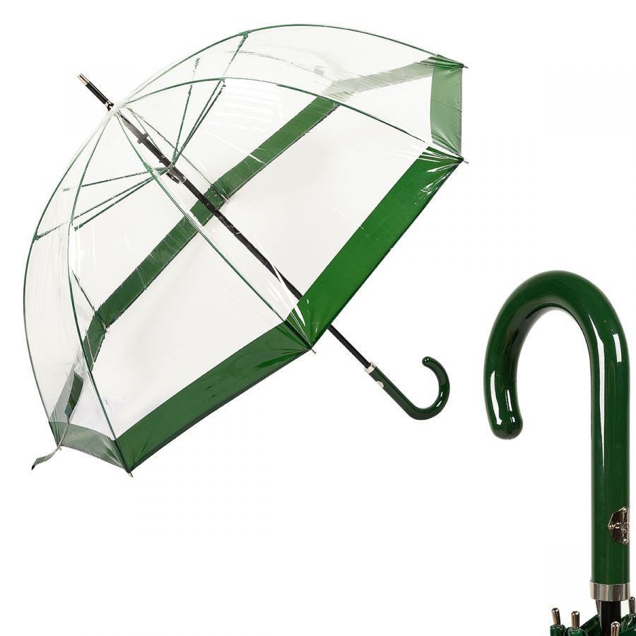 Зонт-трость M&P C4700-LM Transparent Green