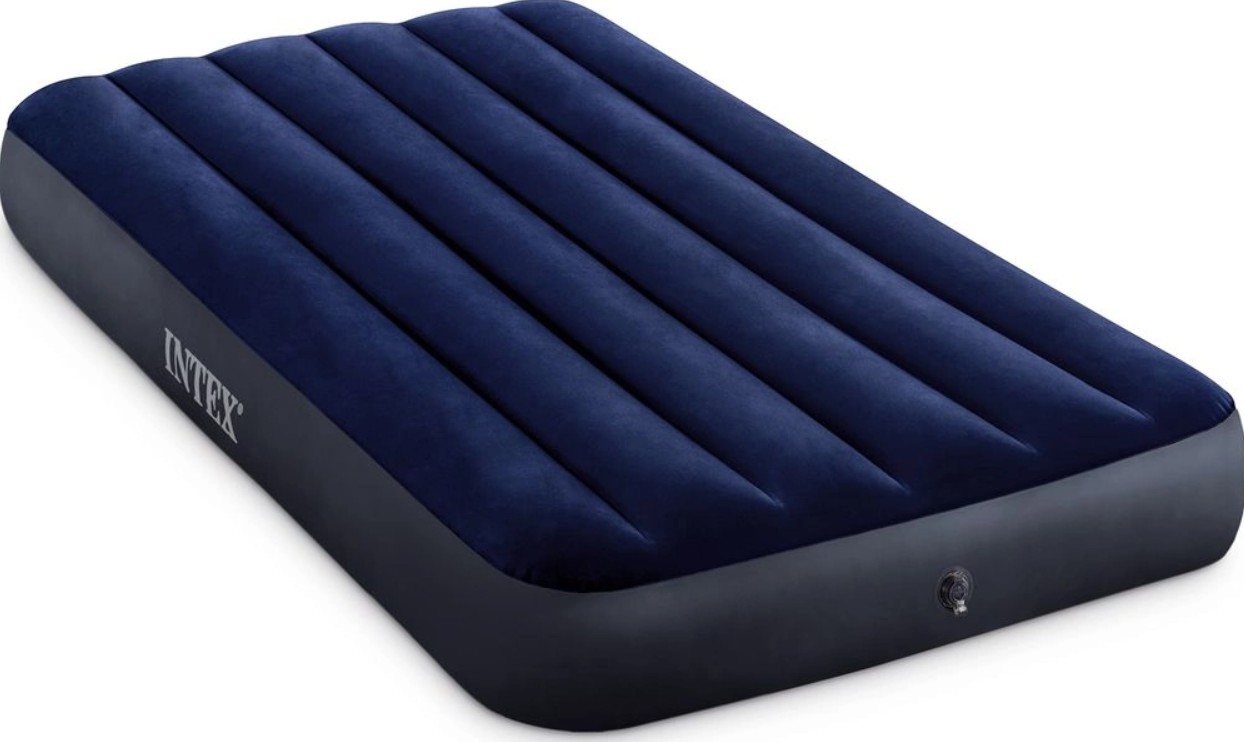 матрас надувной intex classic downy bed twin