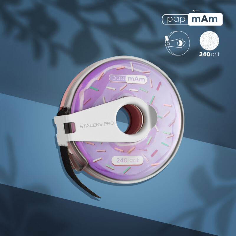 Сменный файл-лента papmAm в пластиковой катушке Bobbinail STALEKS PRO 240 грит (6м) (АРТ. ATС-240)