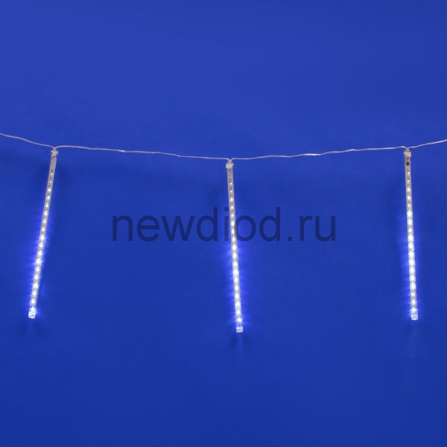 Занавес метеорит ULD-E2403-144/DTK WHITE IP44 METEOR 6Вт 2м 192д белый провод прозрачный