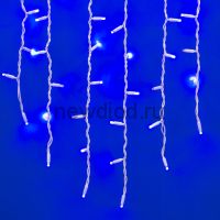 Бахрома сд со статическим свеч ULD-B3010-200-SWK BLUE IP67 3м соединяемая 200д синяя провод белый