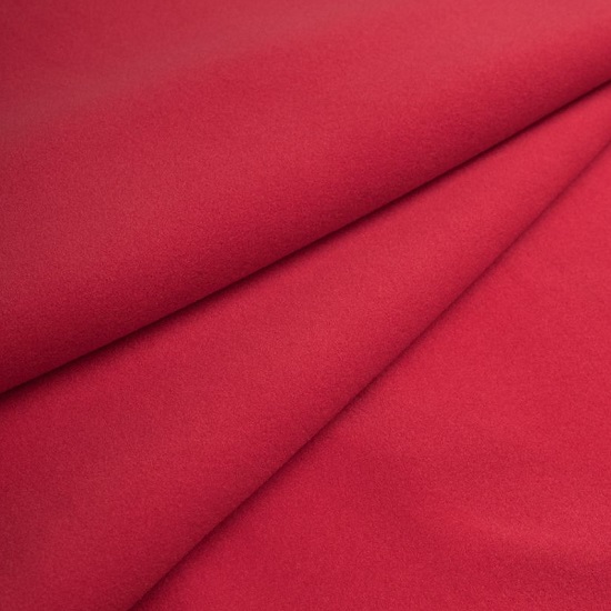 Лоскут трикотажной ткани - Фланель красная 50х37