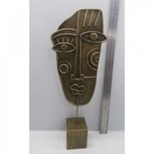 Предмет декоративный African Mask, коллекция "Африканская маска" 17*43*7, Полирезин, Латунь