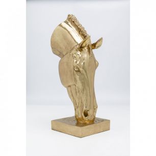 Статуэтка Horse Head, коллекция "Голова лошади" 38*72*27, Полирезин, Золотой