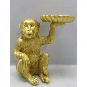 Статуэтка Monkey, коллекция "Обезьяна" 11*11*7, Полирезин, Золотой