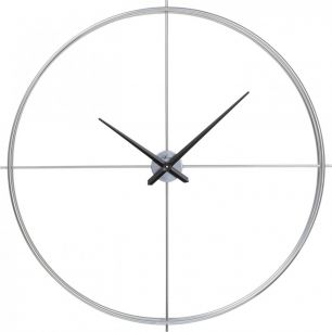 Часы настенные Simplex, коллекция "Симплекс" 95*95*7, Сталь, Алюминий, Серебряный