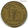 Западная Африка 10 франков 1989