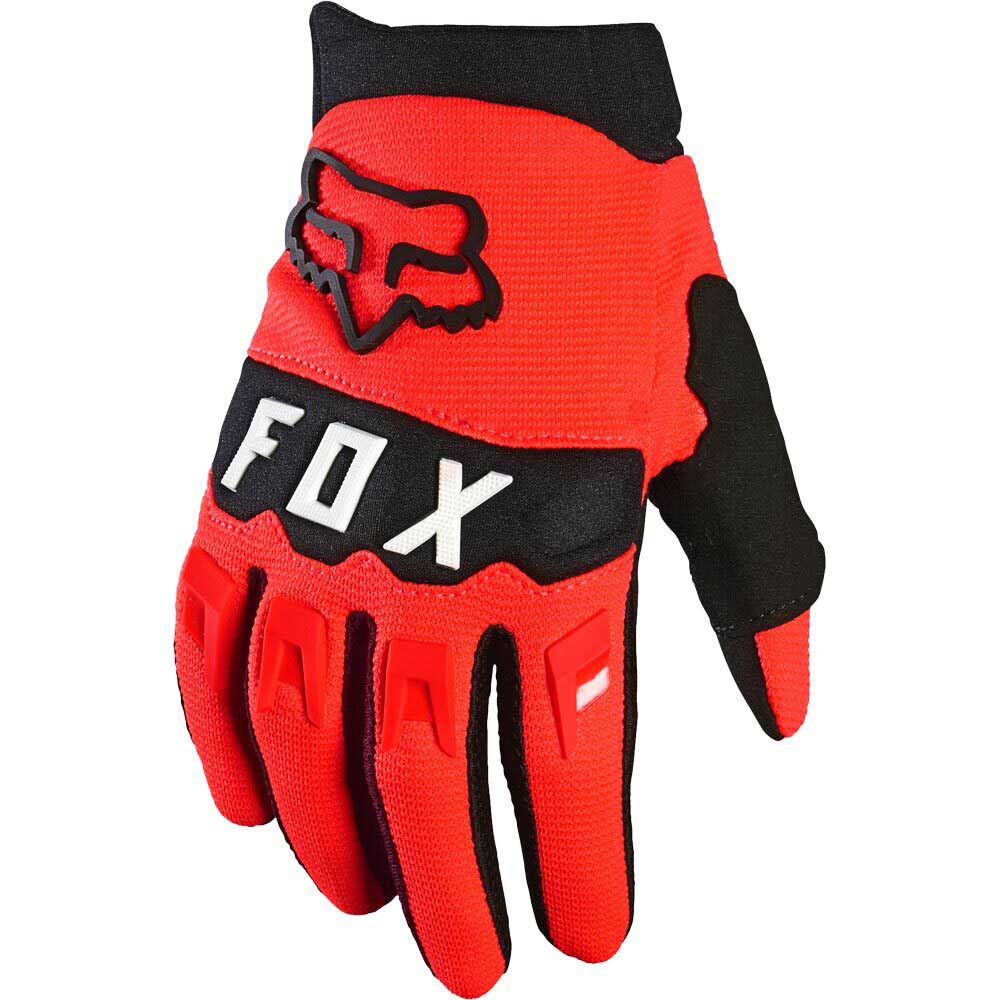 Fox Dirtpaw Youth Fluorescent Red перчатки для мотокросса подростковые