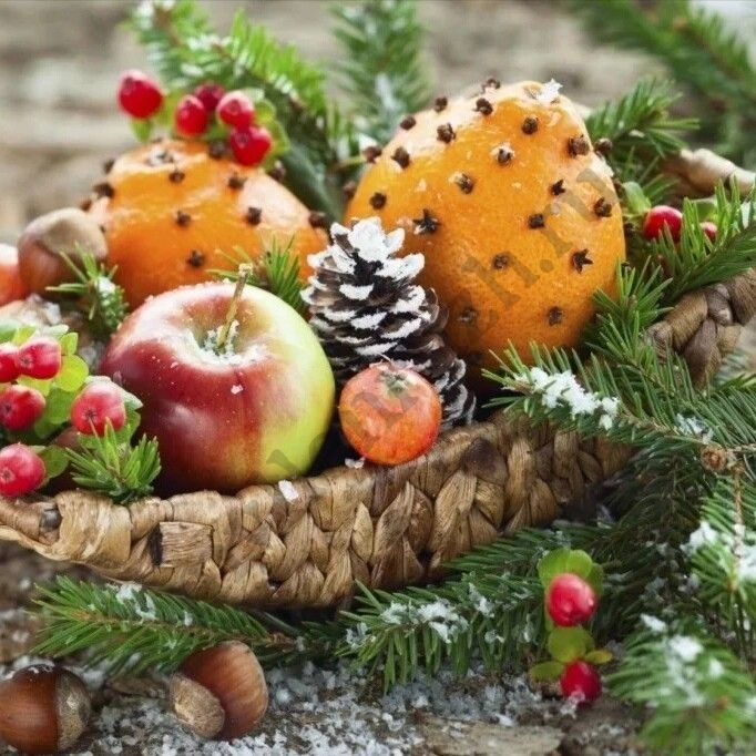 Косметическая отдушка Зимние фрукты и сосновая иголка