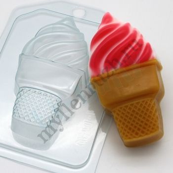 Пластиковая форма Мороженое - Мягкое в стаканчике