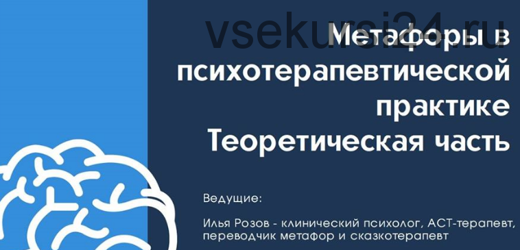 Метафоры в психотерапевтической практике. Теоретическая часть (Илья Розов)