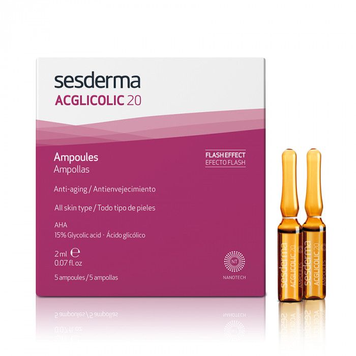 ACGLICOLIC 20 Ampoules – Средство в ампулах с гликолевой кислотой Sesderma (Сесдерма) 5 шт * 2 мл