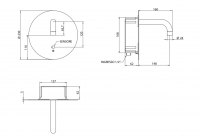 сенсорный смеситель для раковины Bongio ELECTRONIC 46992/EL схема 2