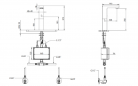 сенсорный смеситель для раковины Bongio ELECTRONIC 46532/EL схема 2