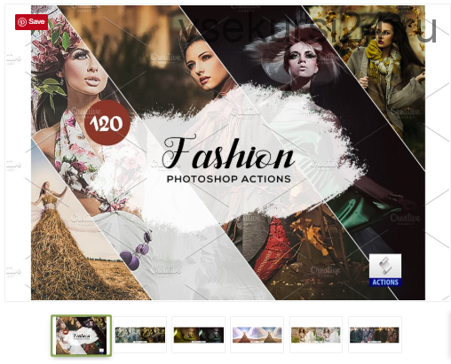 [Creative Market] 120 Fashion Photoshop Actions. Экшены для фото (DreamColor)