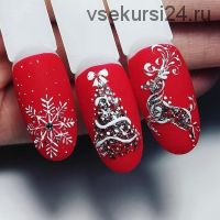 Новогодний дизайн ногтей (Тамара Ерещенко)