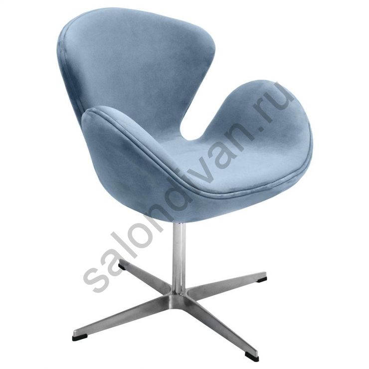 Кресло SWAN CHAIR серый, искусственная замша