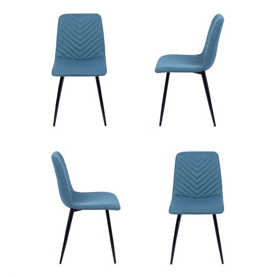Комплект из 4-х стульев Vicky синий