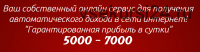 Гарантированная прибыль в сутки 5000-7000 рублей. Ваш собственный онлайн-сервис
