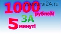 Зарабатывай 1000 рублей каждые 5 минут