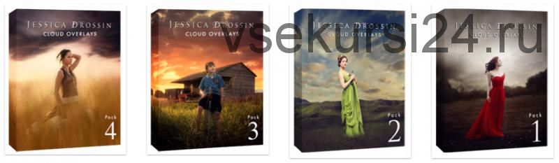 Фотоналожения JD Cloud Overlays Bundle Pack 1-4 (Jessica Drossin)