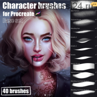 [gumroad] Кисти для Procreate. 40 Character Brushes for Procreate (Sandra Winther Art)