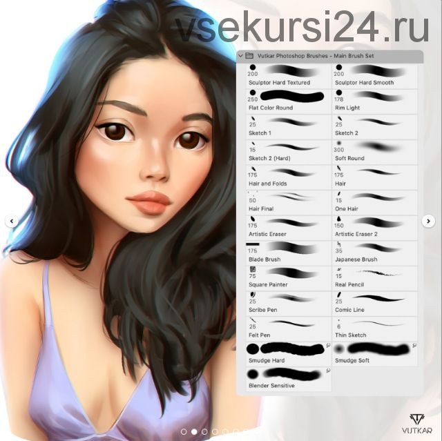[Кисти для фотошоп] Photoshop Brushes: Main Brush Set + 5 Sketching Brushes (Vutkar)
