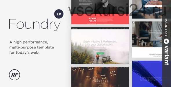 [themeforest] Foundry - многоцелевой HTML + Page Builder