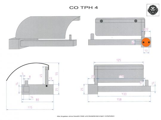 Держатель туалетной бумаги Decor Walther CO TPH с крышкой 561650 схема 6