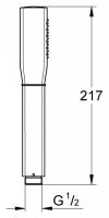 Душ современный Grohe Rainshower Grandera Stick ручной 26037IG0 схема 2