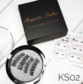 Ресницы магнитные 3D Magnetic Lashes, KS02-3 (на 3 магнитах) ОПТОМ