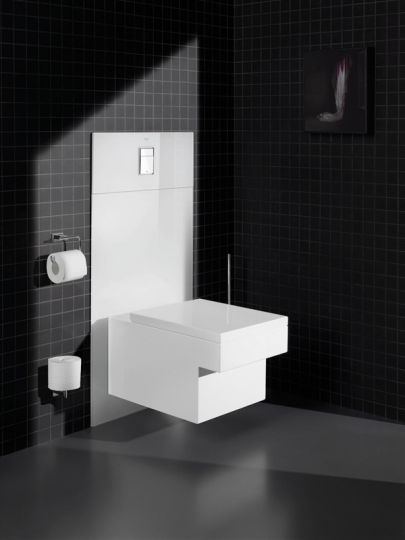 Держатель для туалетной бумаги Grohe Essentials Cube без крышки 40507001 ФОТО