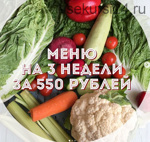 Меню на 3 недели за 550 рублей (Елена Солар)